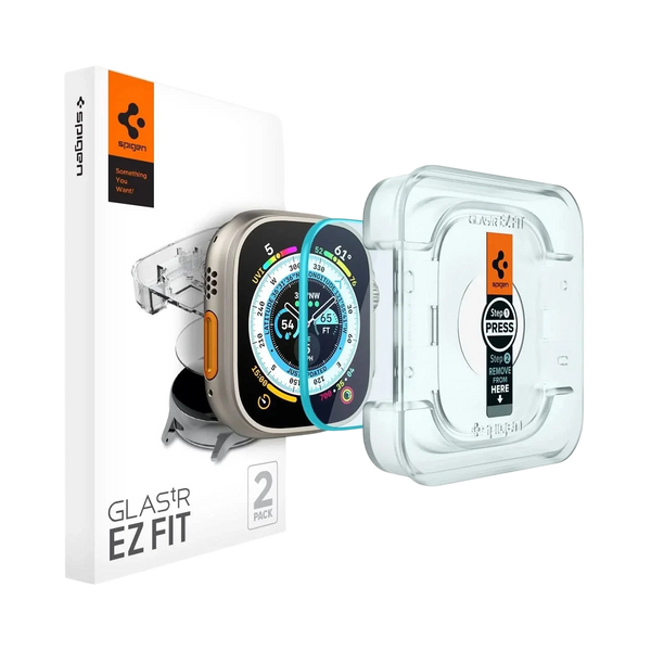 Spigen Apple Watch Ultra 3 / 2 / 1 (49mm) Screen Protector EZ FIT Glas.tR - 2 Pack