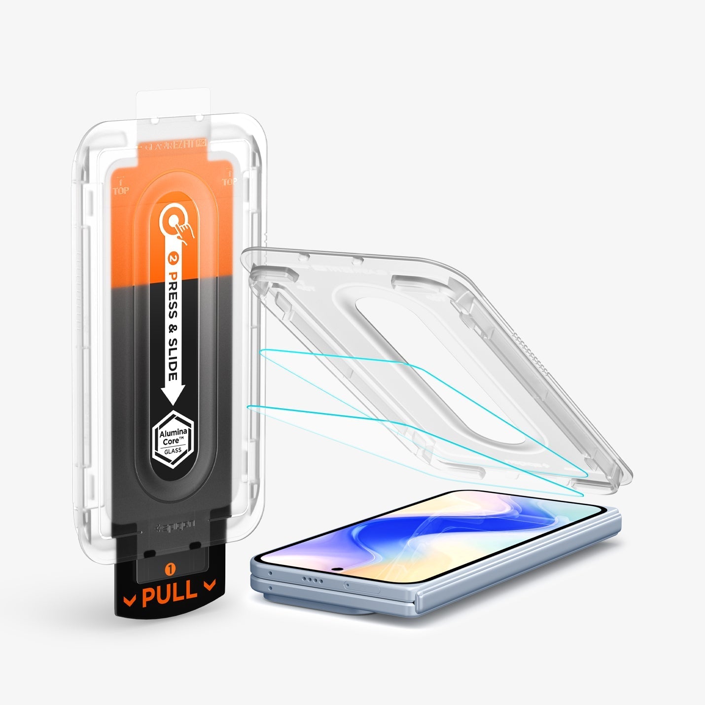 Spigen GLAS.tR EZ Fit Pro Screen Protector for Google Pixel 10 Pro Fold - 2 Pack