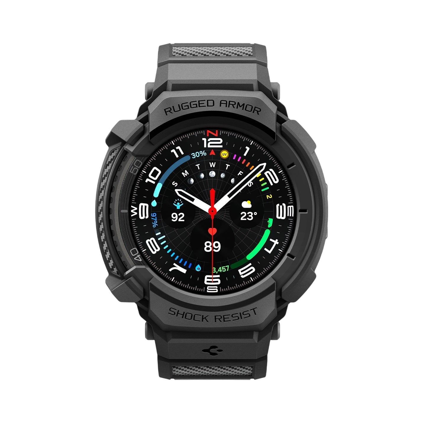 حزام + غلاف Spigen Rugged Armor Pro لسامسونج جالاكسي ووتش 8 كلاسيك