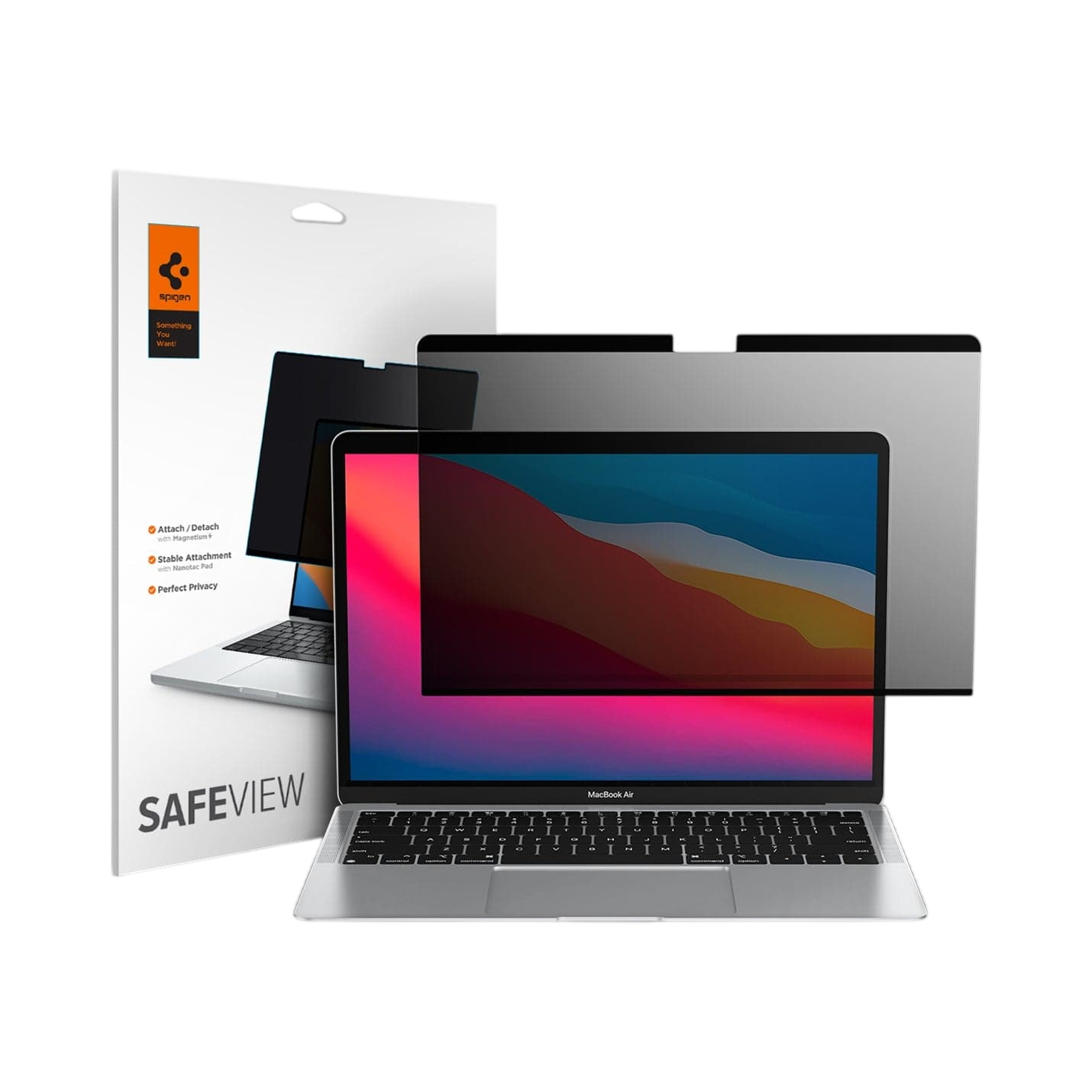 Spigen Safe View Privacy Screen Protector for MacBook Pro (M5 / M4 / M3 / M2 / M1)