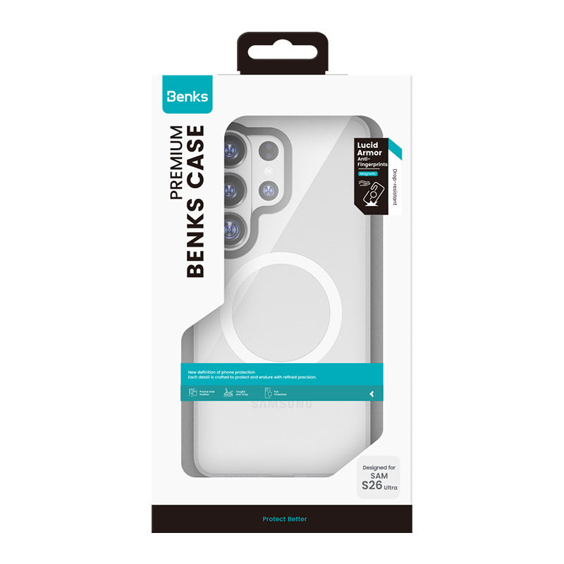 Benks Magnetic Lucid Armor Case for Samsung Galaxy S26 Series