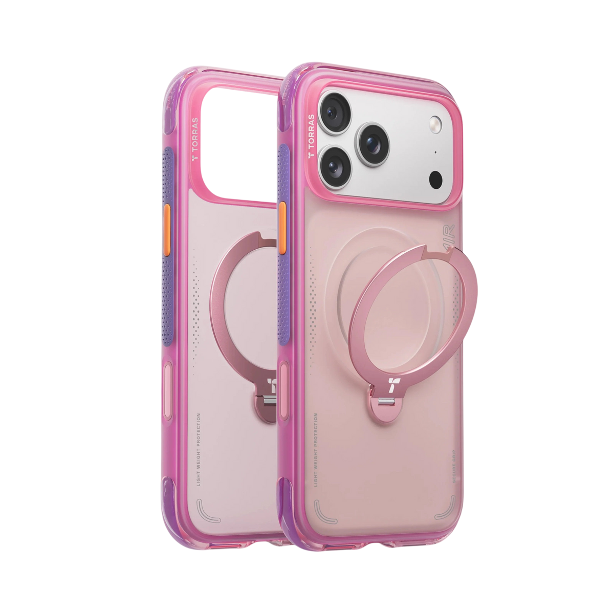 Torras Ostand Q3 Air for iPhone 17 Pro Max - Neon Pink