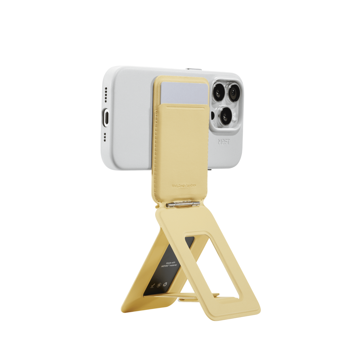Moft Snap Phone Tripod Wallet MOVAS™ - MagSafe Compatible - Wonder Yellow #color_wonder-yellow