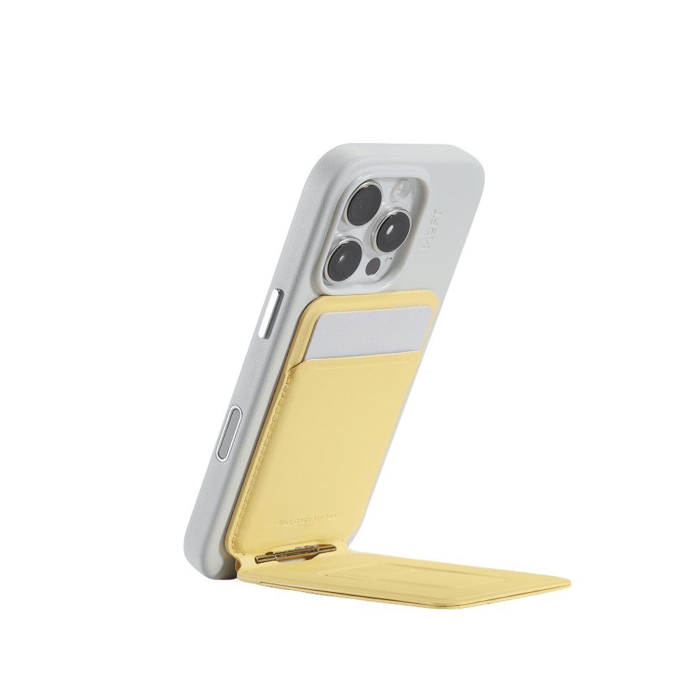 Moft Snap Phone Tripod Wallet MOVAS™ - MagSafe Compatible - Wonder Yellow #color_wonder-yellow