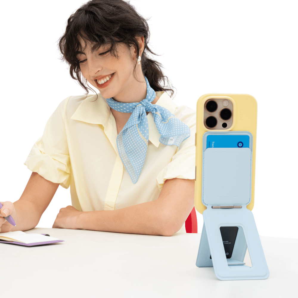 Moft Snap Phone Tripod Wallet MOVAS™ - MagSafe Compatible - Drift Blue #color_drift-blue