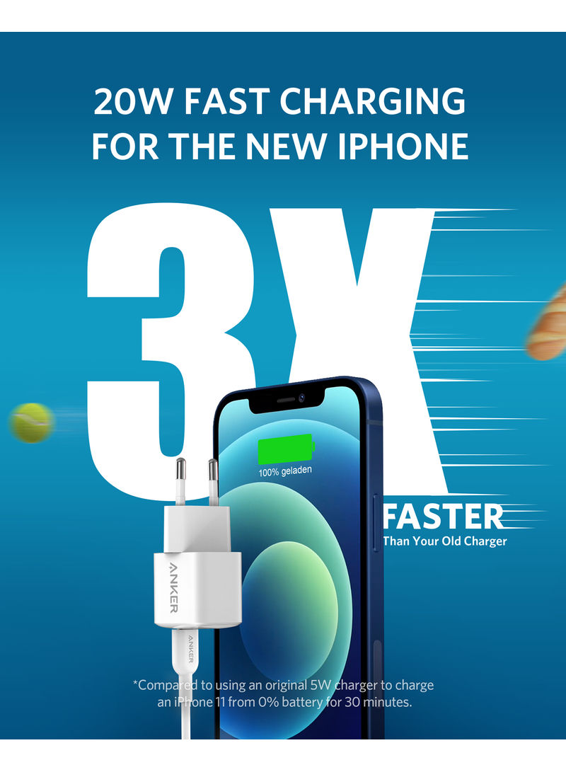 Anker PowerPort III Nano 20W USB-C Charger.