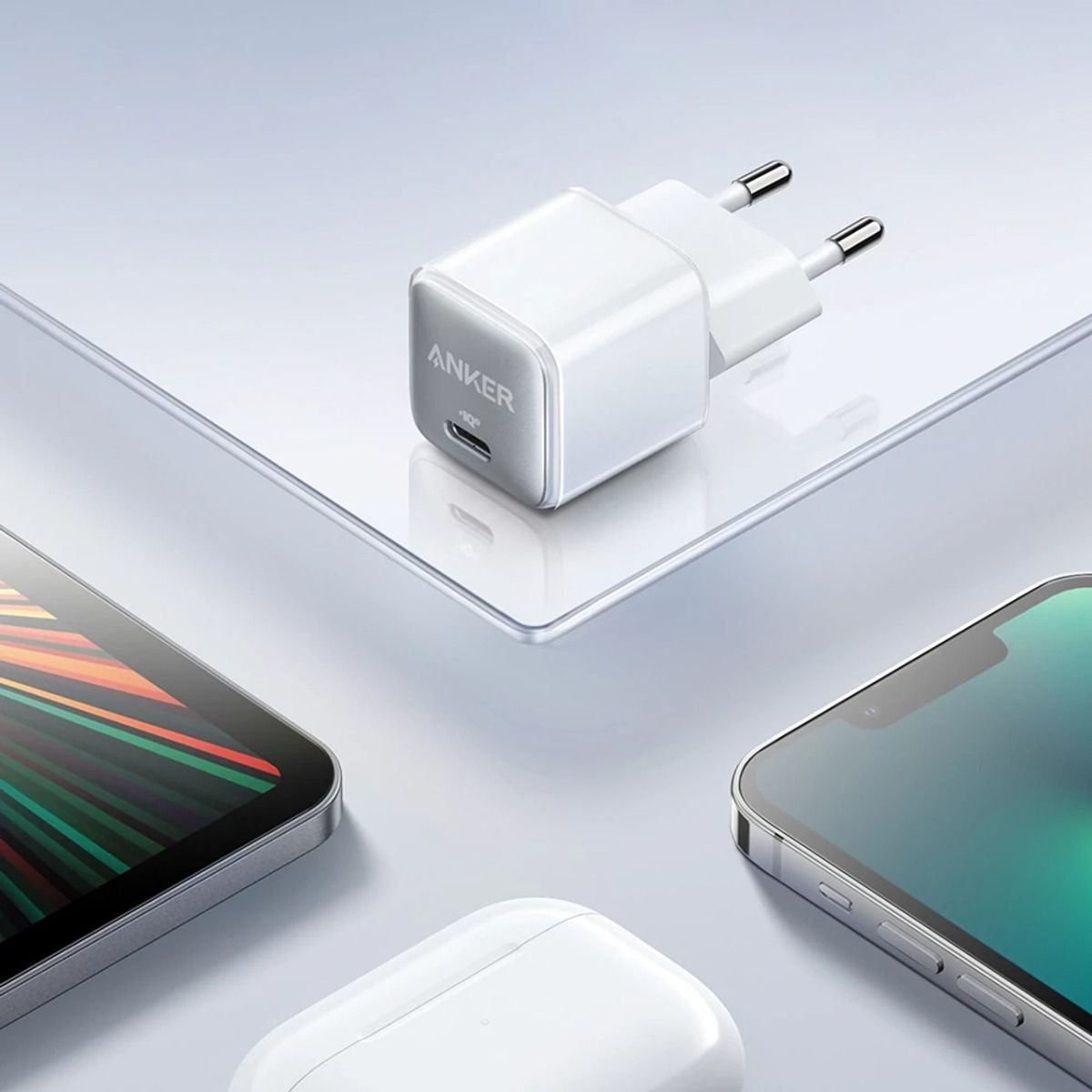 شاحن أنكر 511 USB-C نانو برو 20 واط مع ضمان رسمي لمدة 18 شهرًا