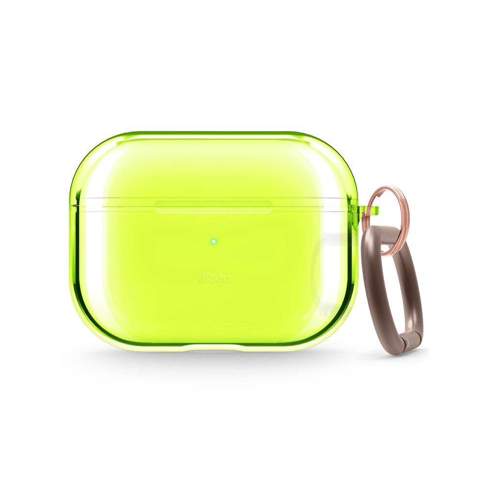 حافظة elago AirPods Pro الشفافة - أصفر نيون