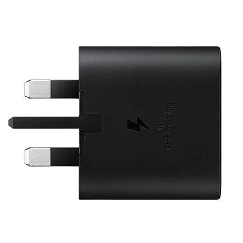 محول سامسونج 25 واط PD USB-C (3 دبابيس) - أسود