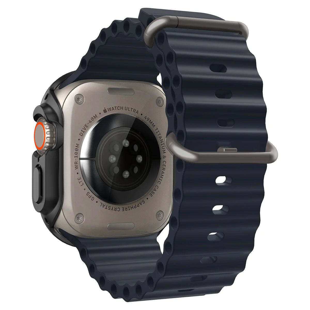 غلاف سبجن رقيق لساعة آبل ألترا 2 / ألترا 1 (49mm) - أسود
