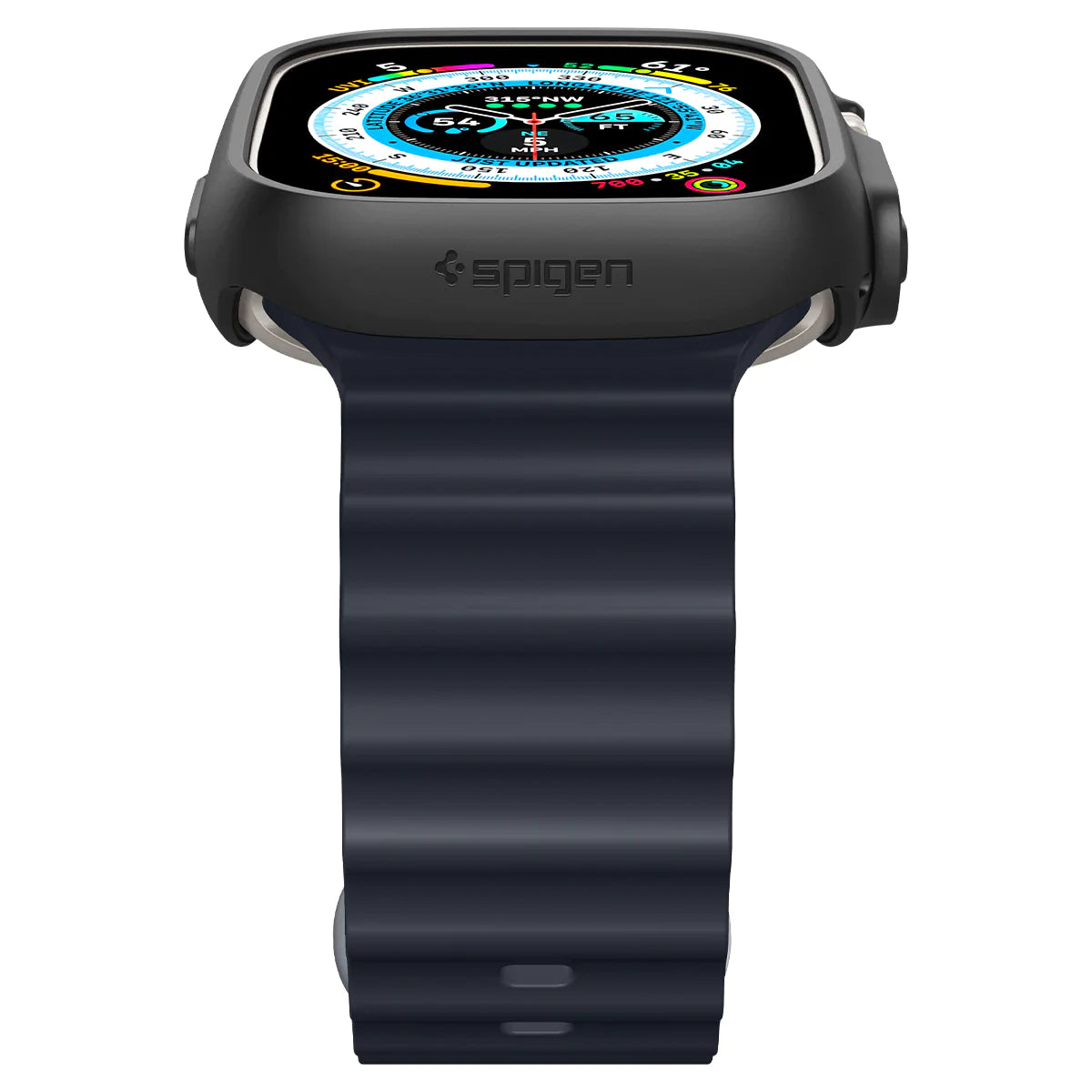 غلاف سبجن رقيق لساعة آبل ألترا 2 / ألترا 1 (49mm) - أسود