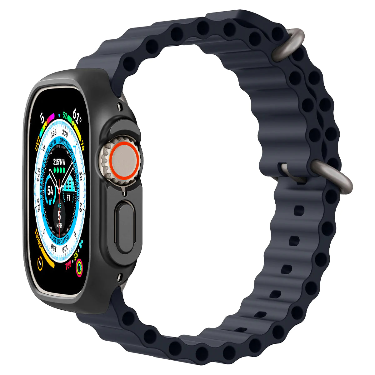 غلاف سبجن رقيق لساعة آبل ألترا 2 / ألترا 1 (49mm) - أسود