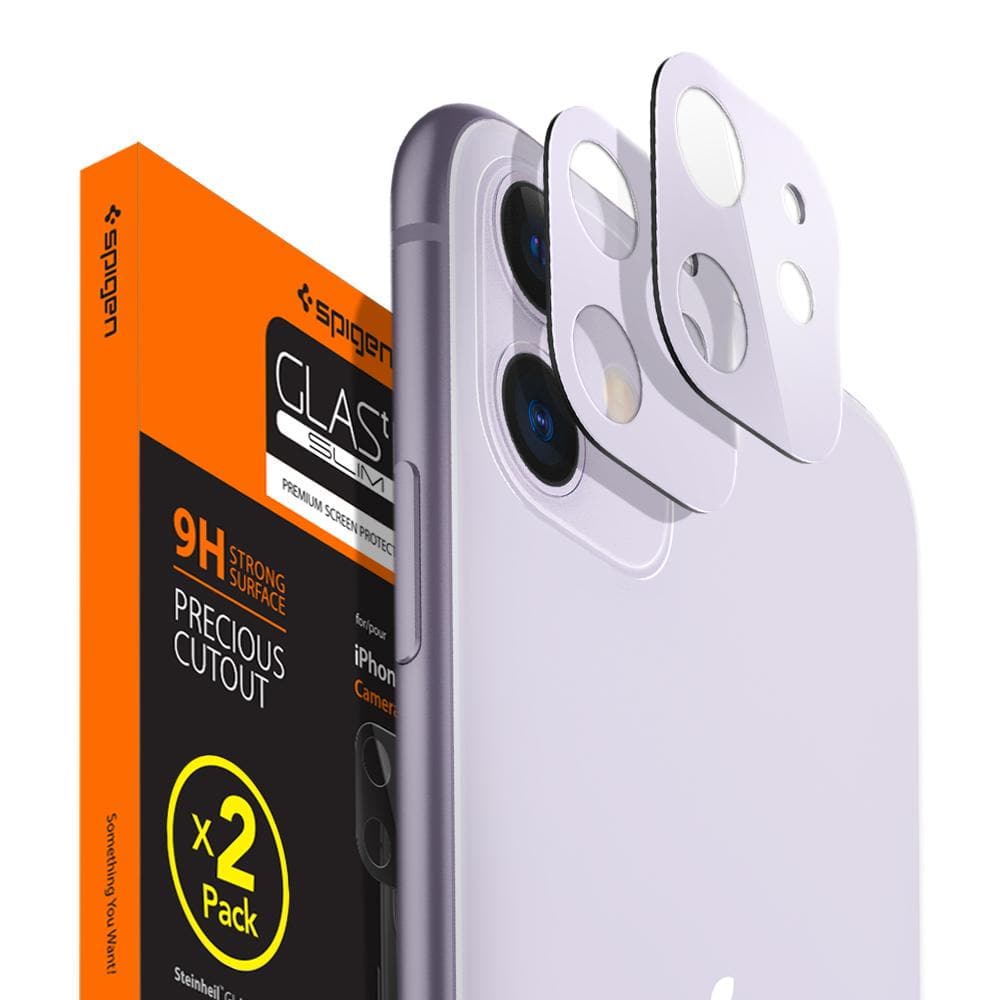 Spigen iPhone 11 Full Cover Camera Lens Screen Protector - Purple