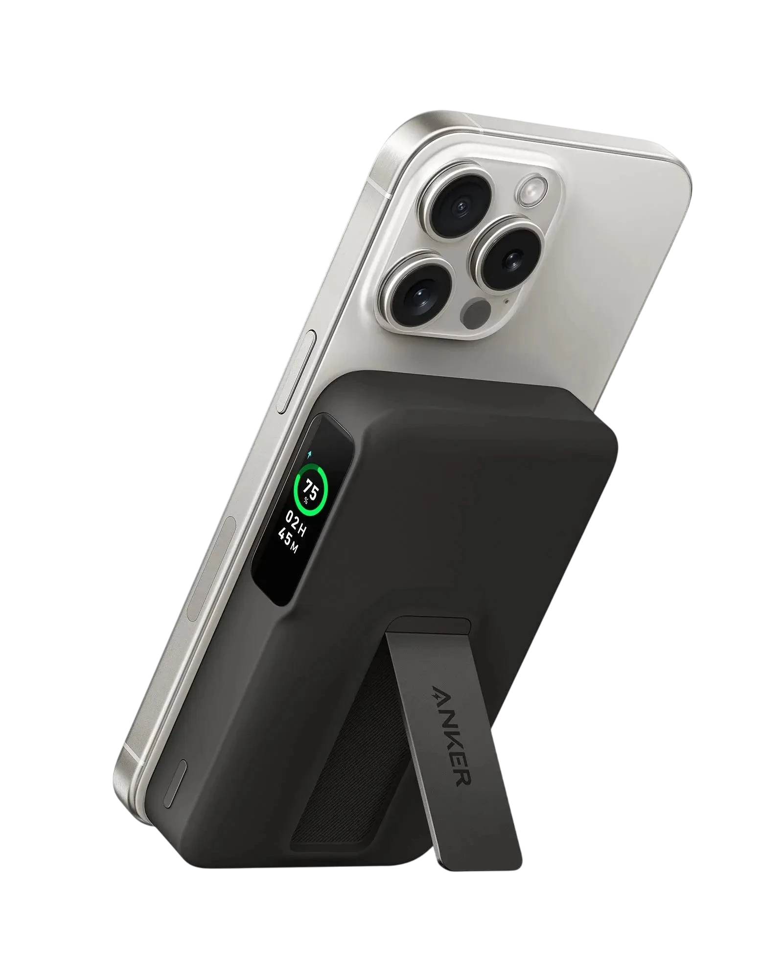 باور بانك Anker MagGo 10k Qi2 معتمد (15 واط) - أسود