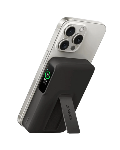 باور بانك Anker MagGo 10k Qi2 معتمد (15 واط) - أسود