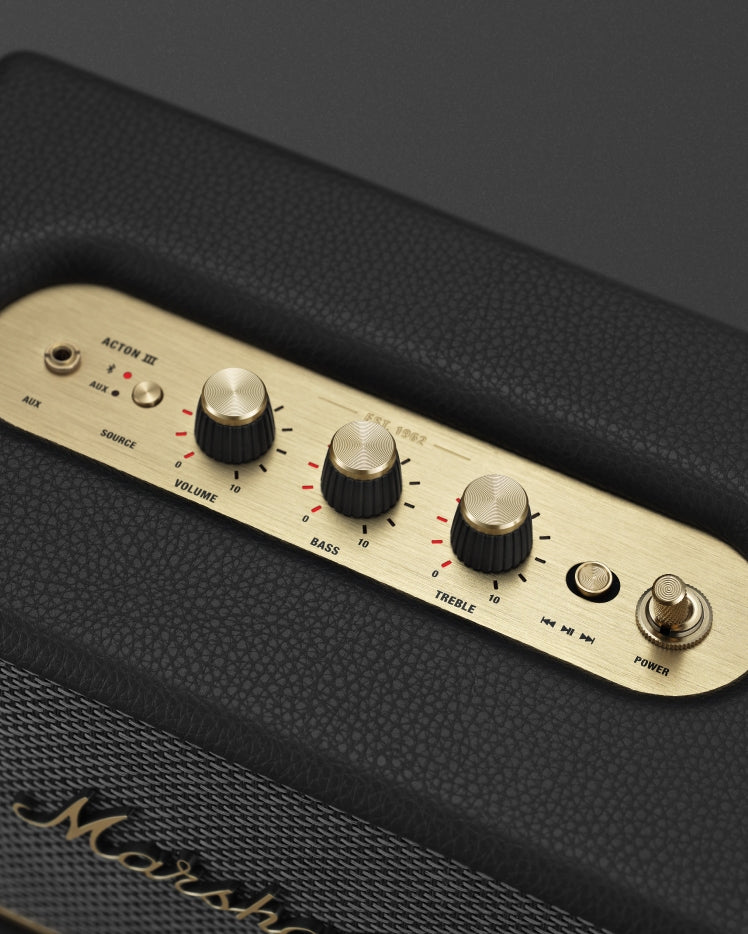 Marshall Acton III Home Bluetooth Speaker - Black 