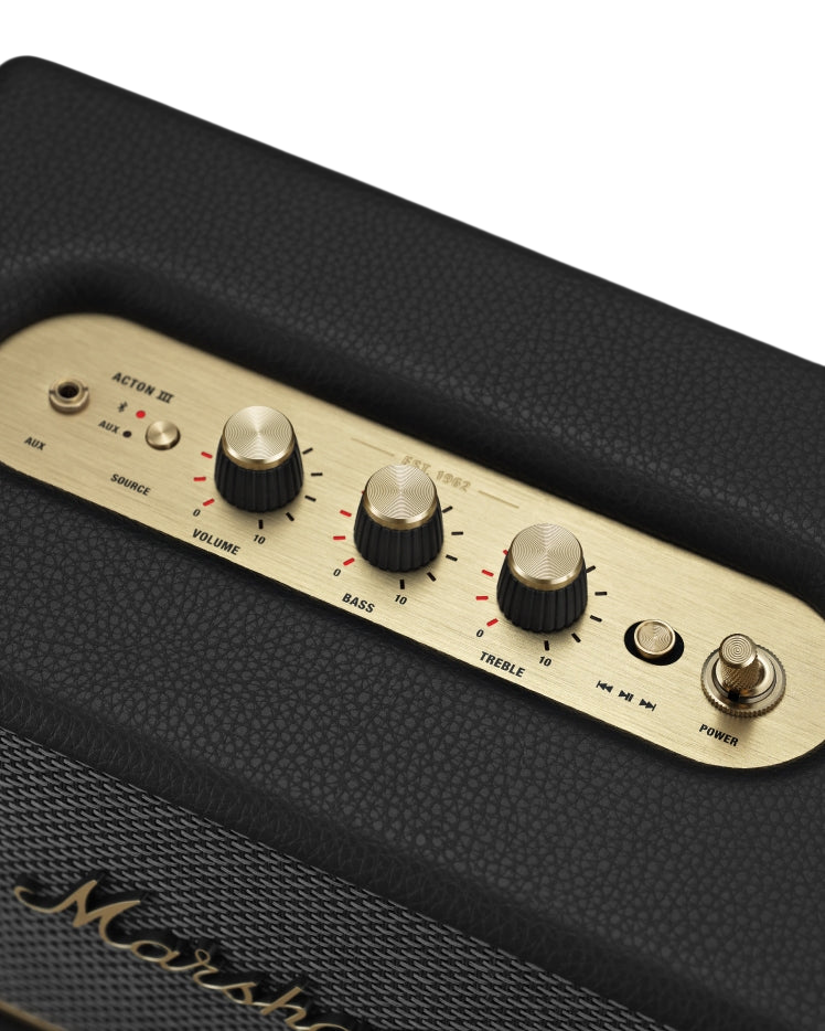 Marshall Acton III Home Bluetooth Speaker - Black 