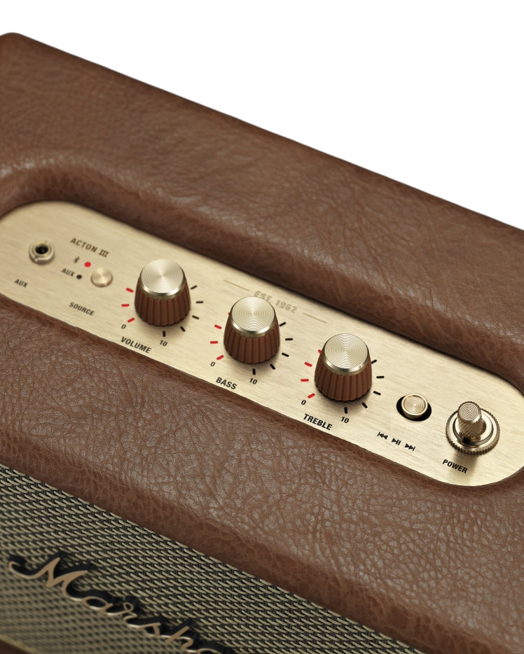 Marshall Acton III Home Bluetooth Speaker - Brown 