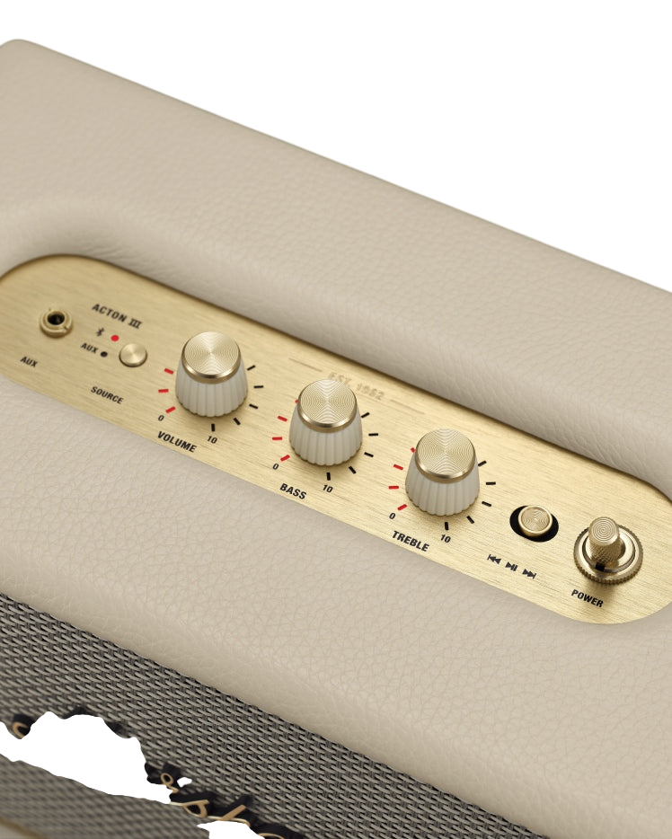 Marshall Acton III Home Bluetooth Speaker - Cream 
