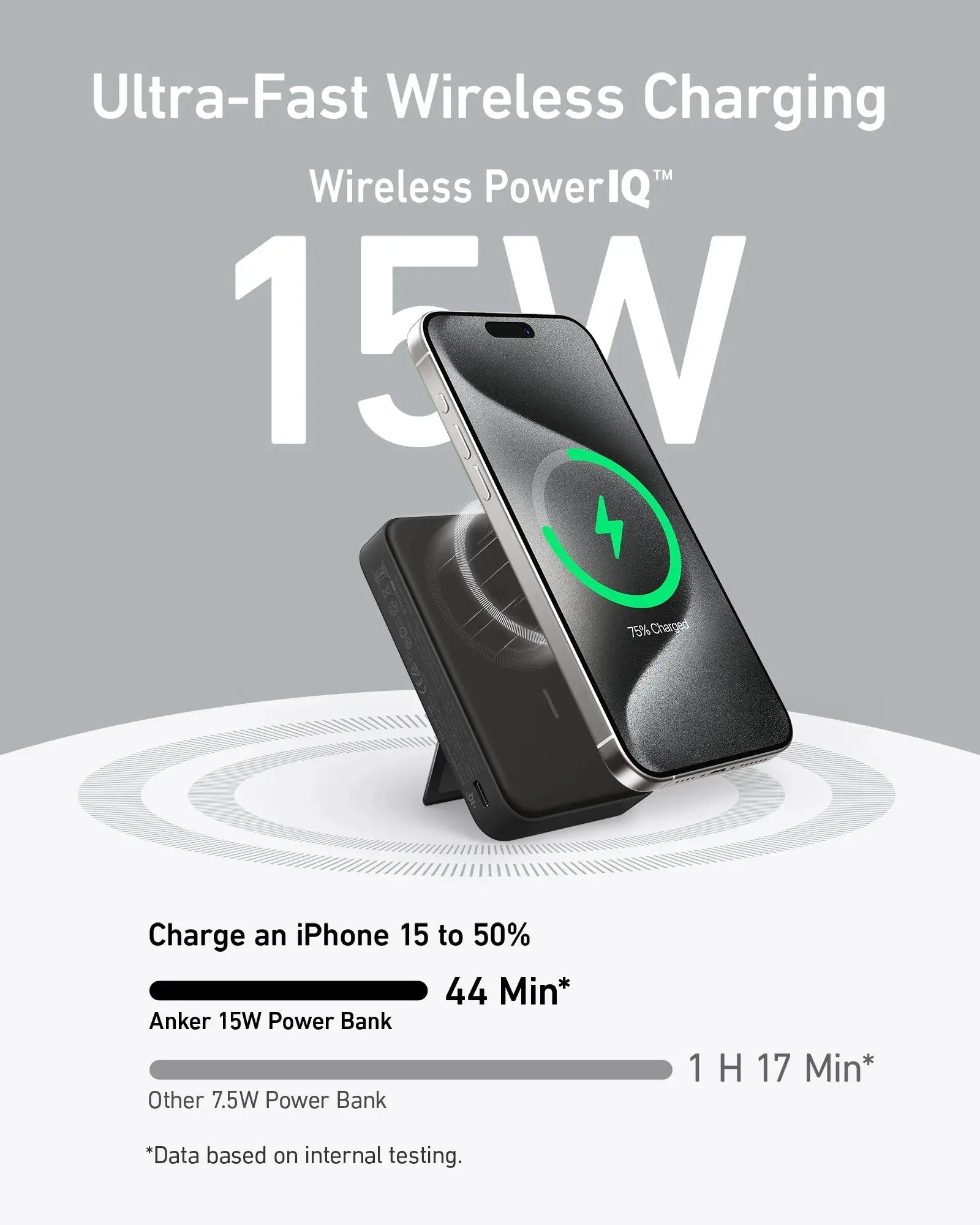 Anker MagGo Power Bank 10k Qi2 Certified (15W) -  Black