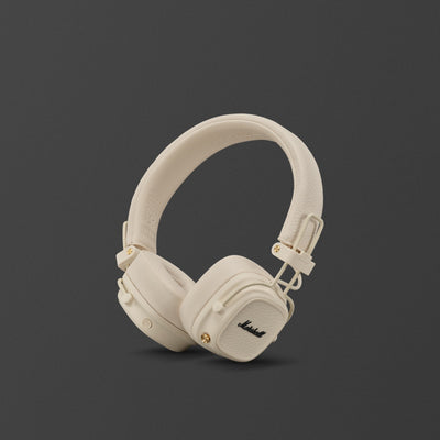 Marshall Major V Bluetooth Headphones - Cream 