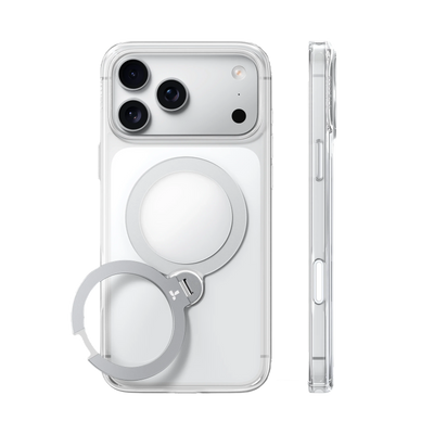 Torras Ostand Q3 Spin Case for iPhone 18 Pro - Clear 