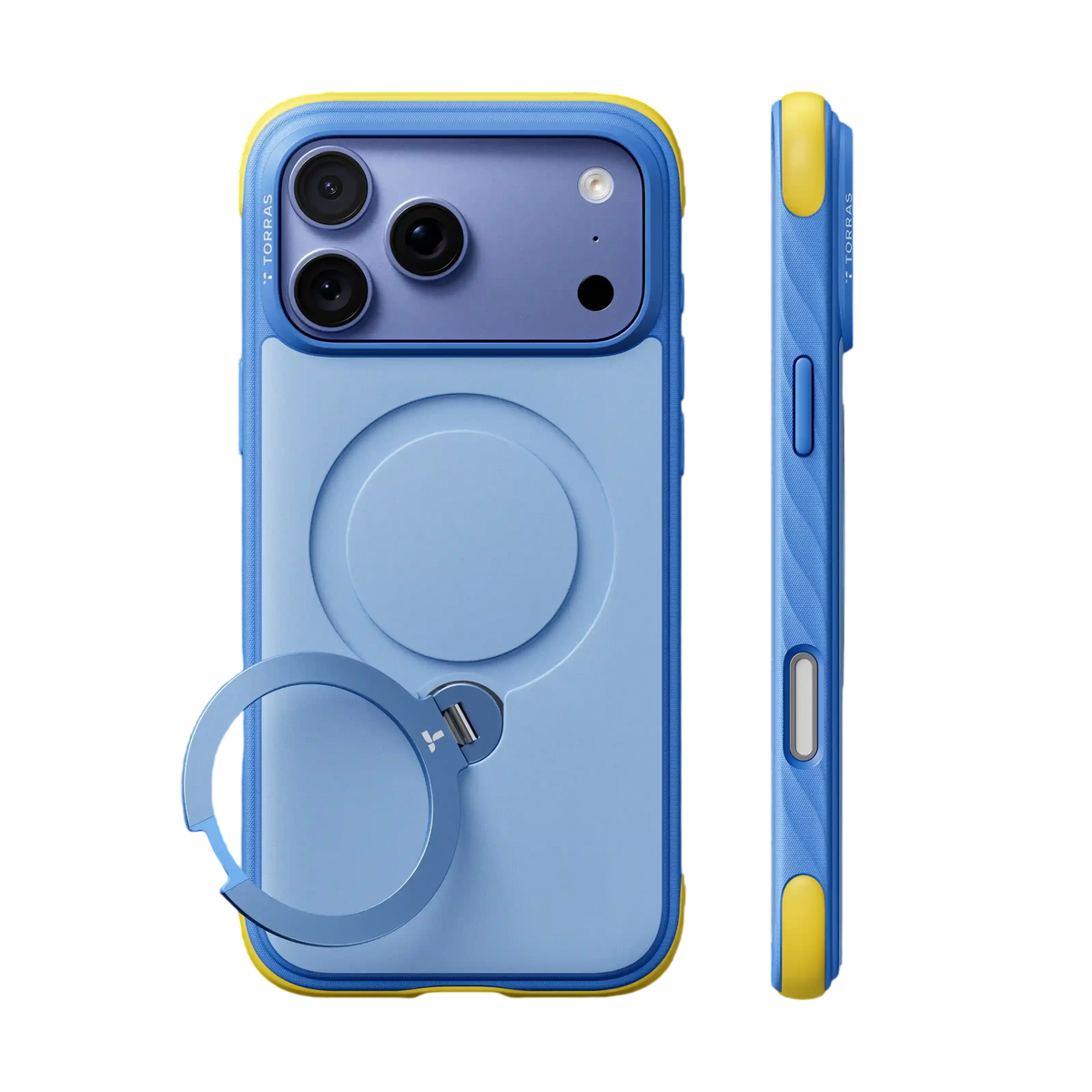Torras Ostand Q3 Rugg Case for iPhone 18 Pro Max - Blue 
