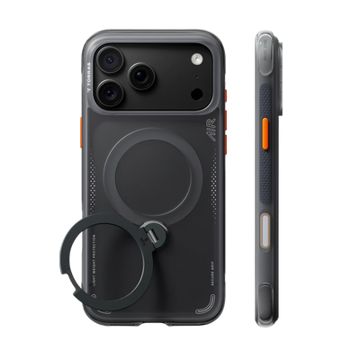 Torras Ostand Q3 Air Case for iPhone 18 Pro - Black 