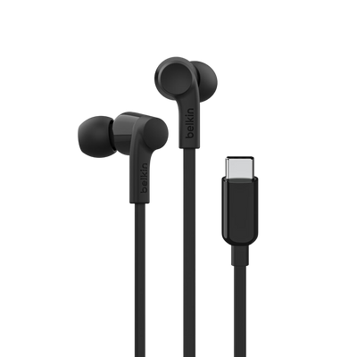 Belkin SoundForm Wired Earbuds with USB-C Connector - Black 
