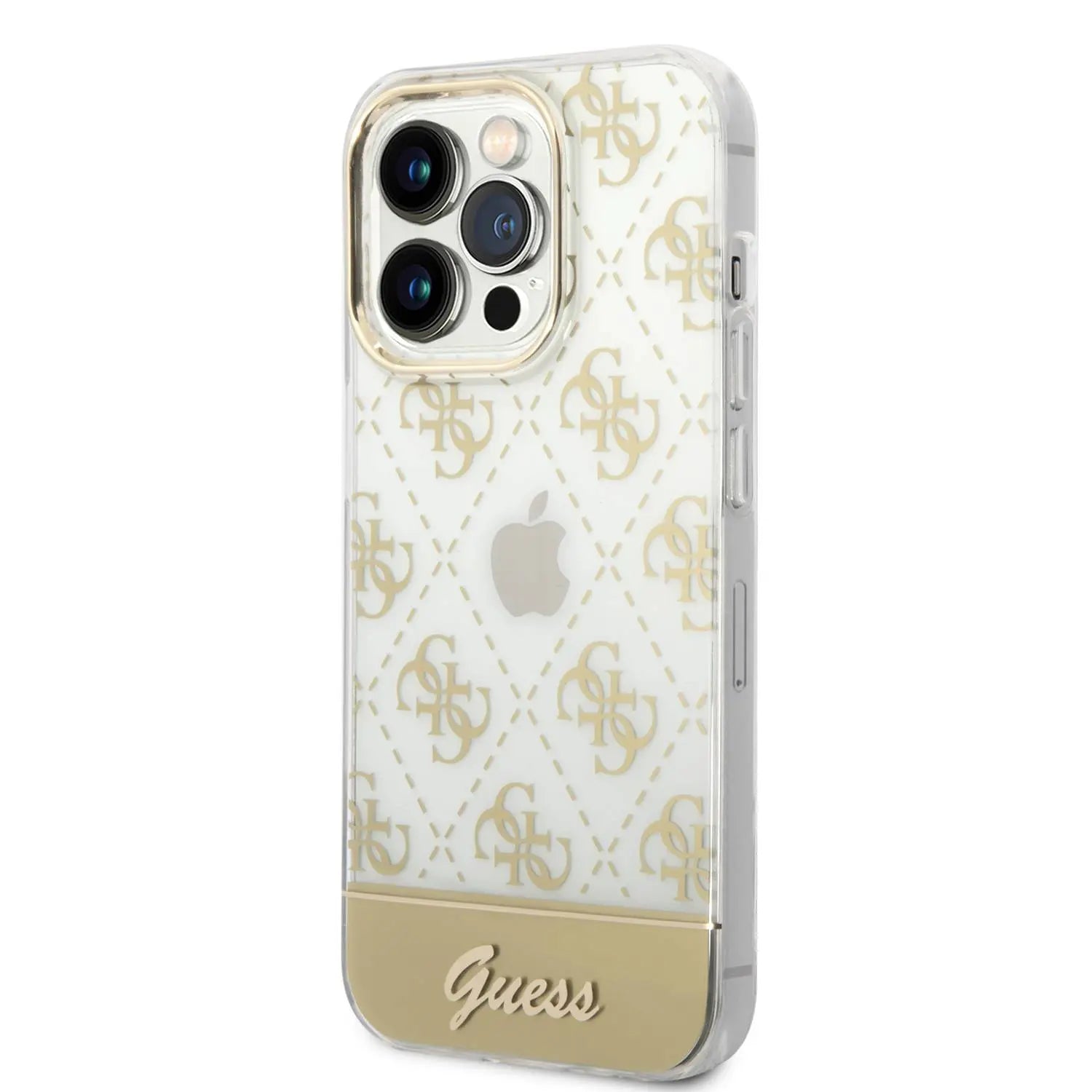 Guess Hard Case for iPhone 14 Pro - Gold