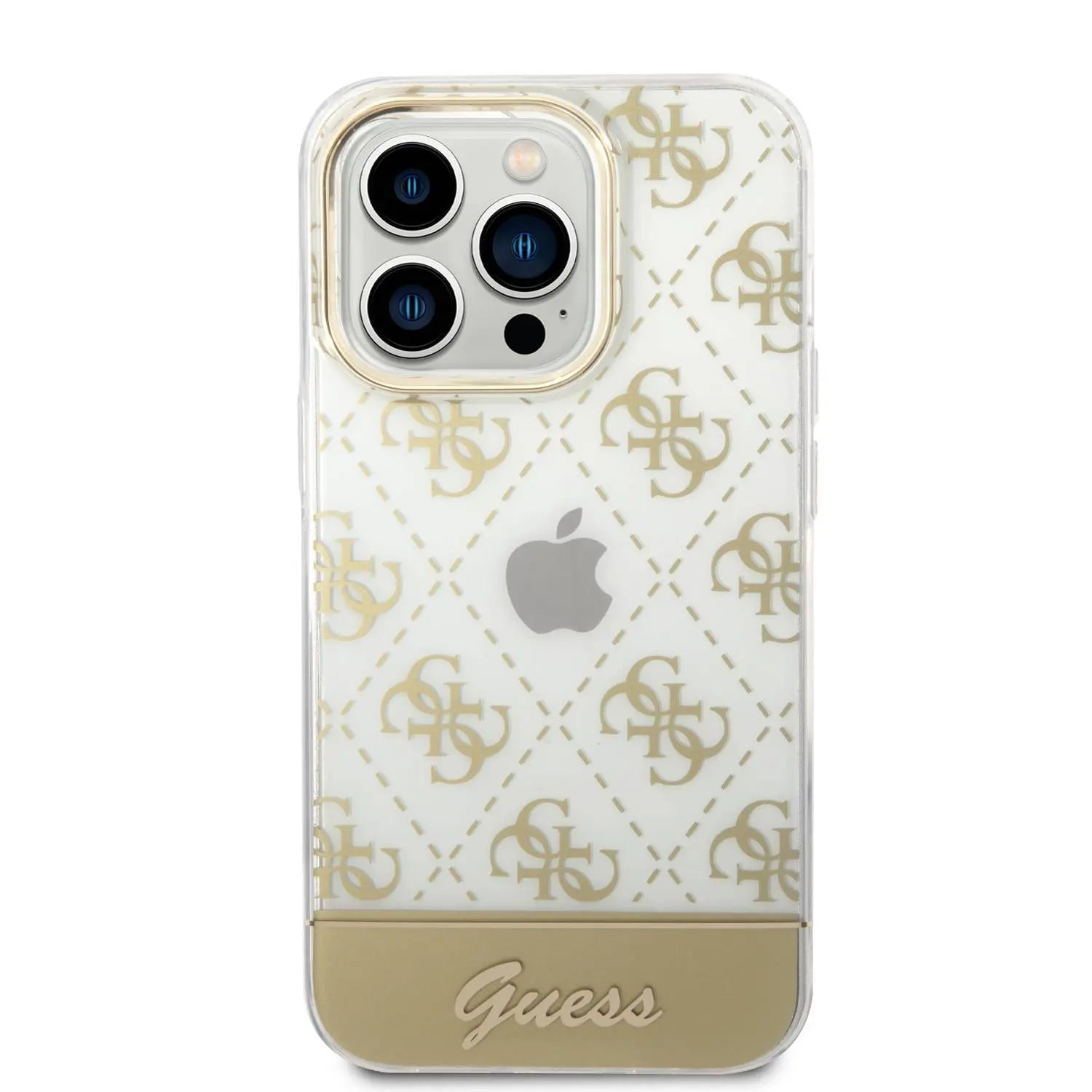 Guess Hard Case for iPhone 14 Pro - Gold