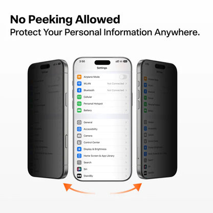 واقي شاشة زجاجي مقسى TORRAS GlassGo للخصوصية لجهاز iPhone 17 Pro Max / 17 Pro / 17 Air / 17 - عبوة واحدة