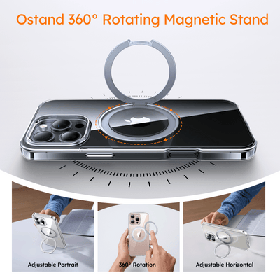 حافظة توراس Ostand Pro بحامل دوار 360° MagSafe لـ آيفون 16 برو