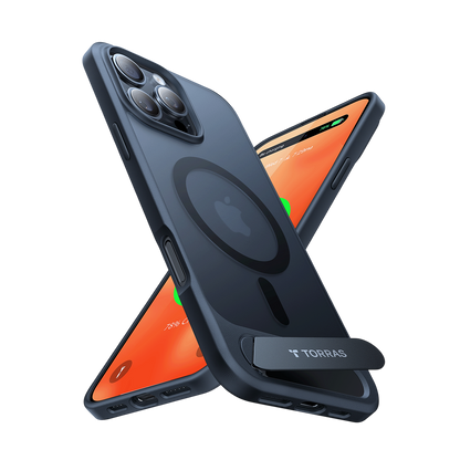 TORRAS Pstand Horizontal and Vertical Kickstand MagSafe Case for iPhone 16 Pro