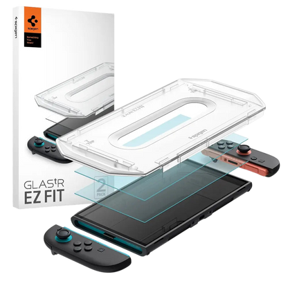 Spigen Nintendo Switch 2 Tempered Glass EZ FIT GLAS.tR [2 Pack]