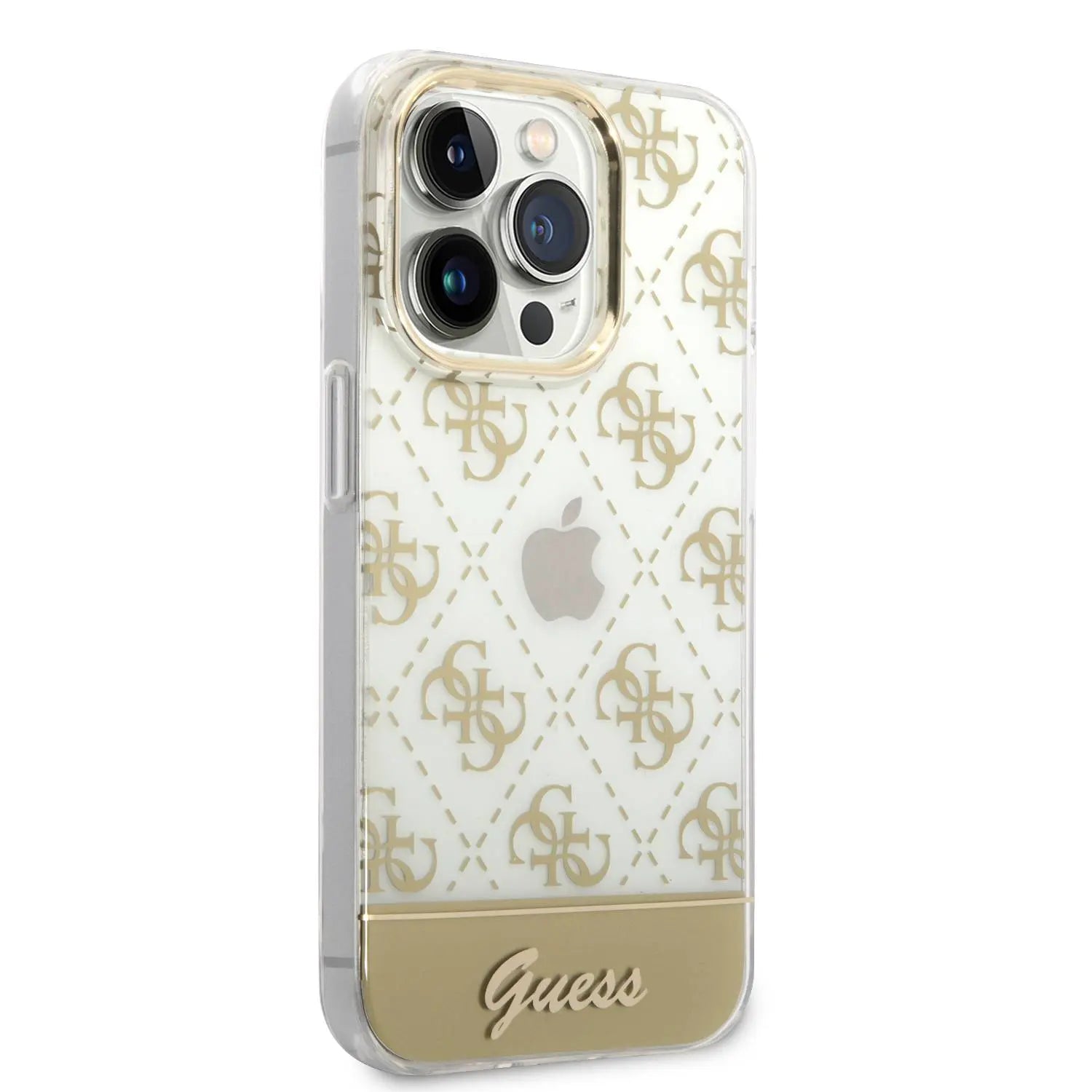 Guess Hard Case for iPhone 14 Pro - Gold