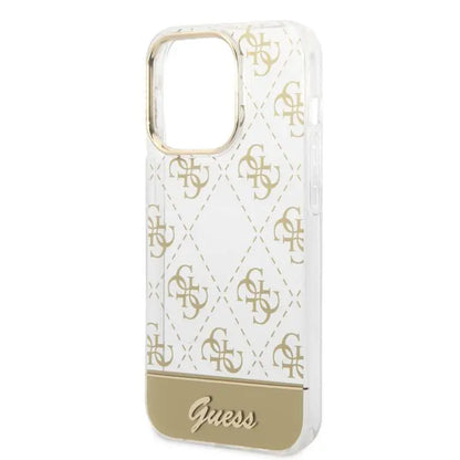 Guess Hard Case for iPhone 14 Pro - Gold