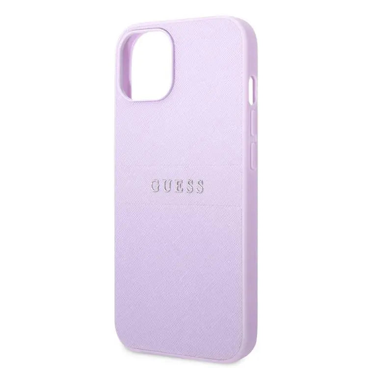 Guess Leather Saffiano Case with Metal Logo for iPhone 13 / iPhone 14