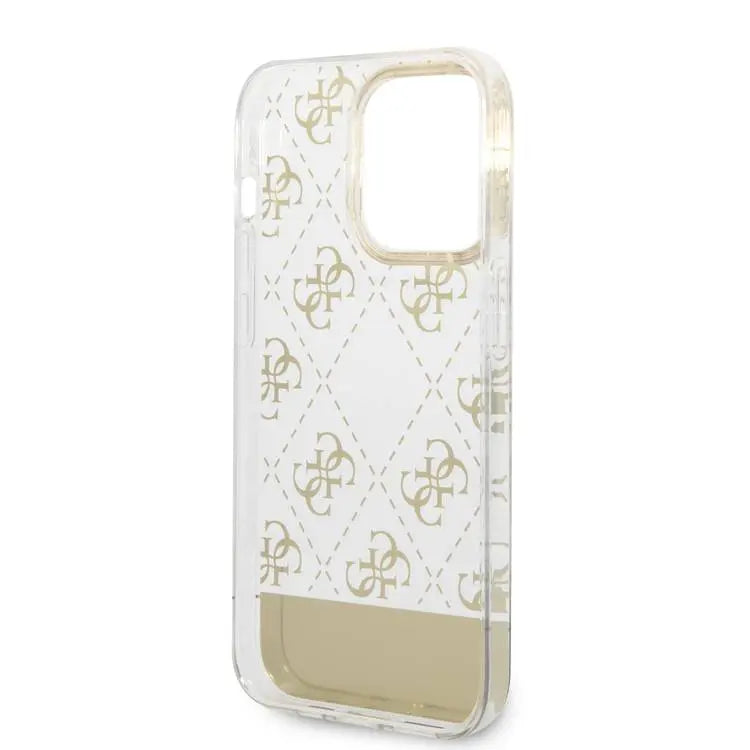 Guess Hard Case for iPhone 14 Pro - Gold