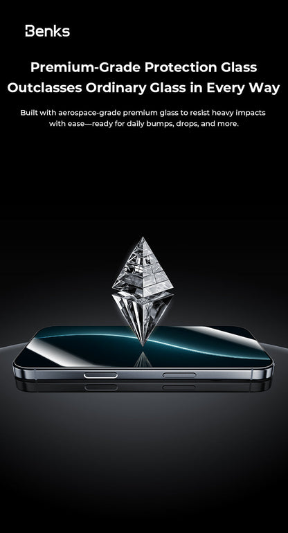 Benks GlassWarrior Sapphire Screen Protector for iPhone 17 Pro Max / 17 Pro / Air / 17