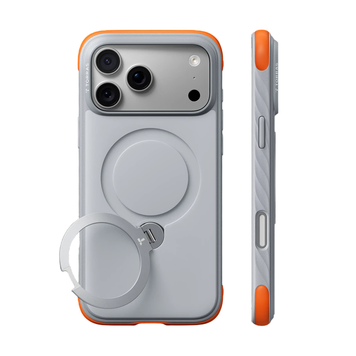 Torras Ostand Q3 Rugg Case for iPhone 18 Pro - White 