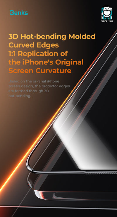 حماية شاشة بنكس جلاس ووريور سافاير V2.0 لجهاز آيفون 17 برو ماكس / 17 برو