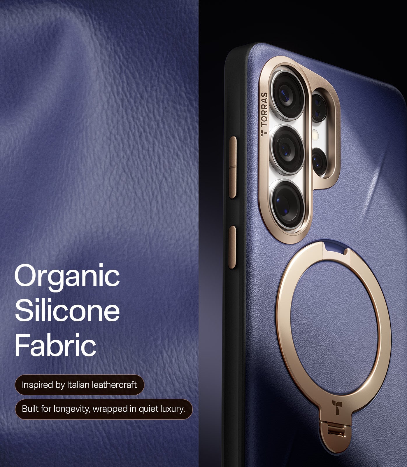 TORRAS Ostand Spin VegSkin for Samsung Galaxy S26 Ultra
