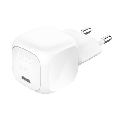 Belkin 20W USB-C wall charger with 2-pin EU plug