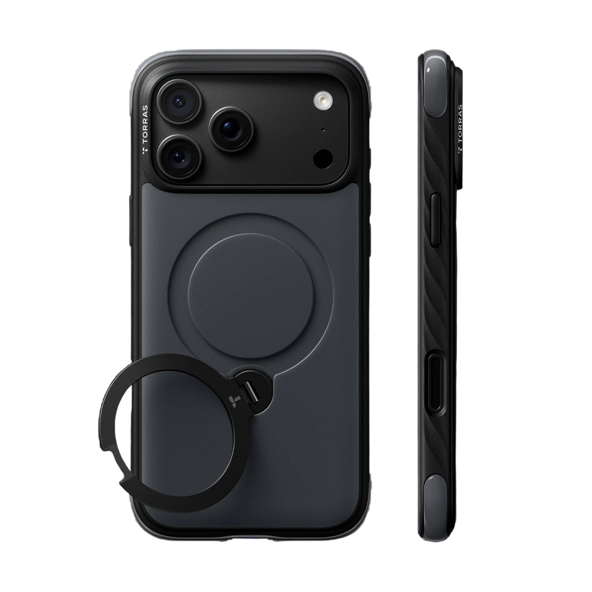 Torras Ostand Q3 Rugg Case for iPhone 18 Pro Max - Black 