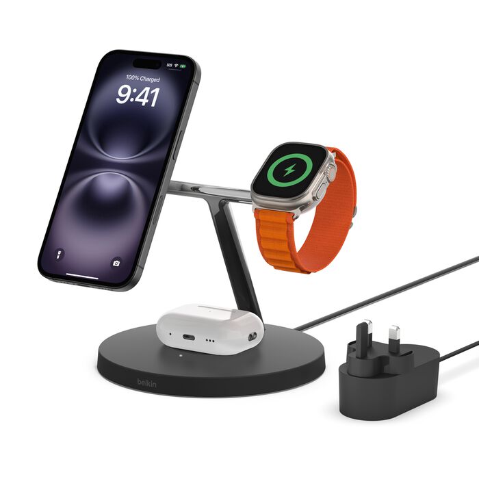 Belkin BoostCharge Pro 3-in-1 Wireless Charger with Official