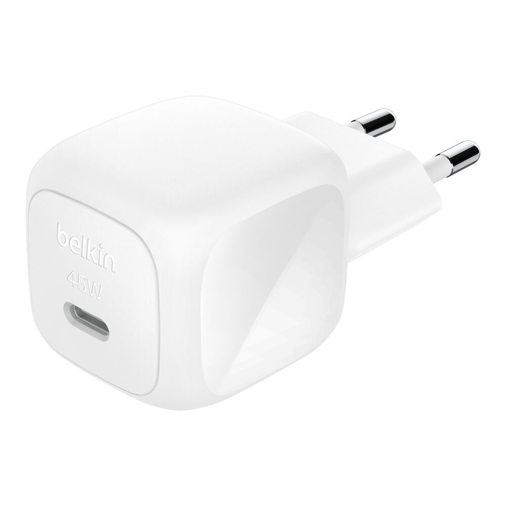 Belkin BoostCharge Compact USB-C Wall Charger 45W with 2-pin EU plug