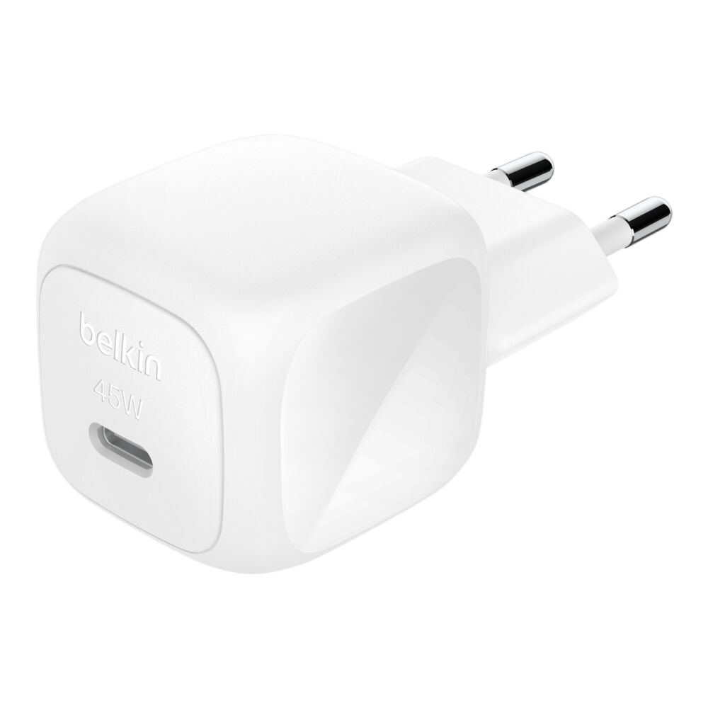 Belkin BoostCharge Compact USB-C Wall Charger 45W with 2-pin EU plug