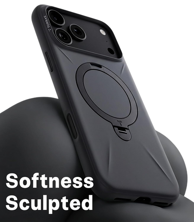 Torras Ostand Q3 Silicone Case for iPhone 18 Pro Max - Grey 