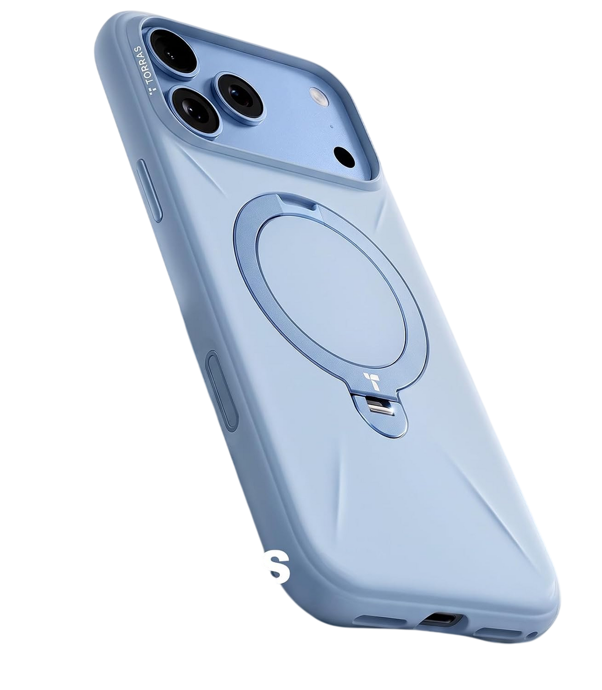 Torras Ostand Q3 Silicone Case for iPhone 18 Pro - Blue #color_blue